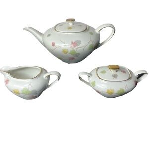 ESCHENBACH German Vintage China Teapot, Sugar & Creamer Set